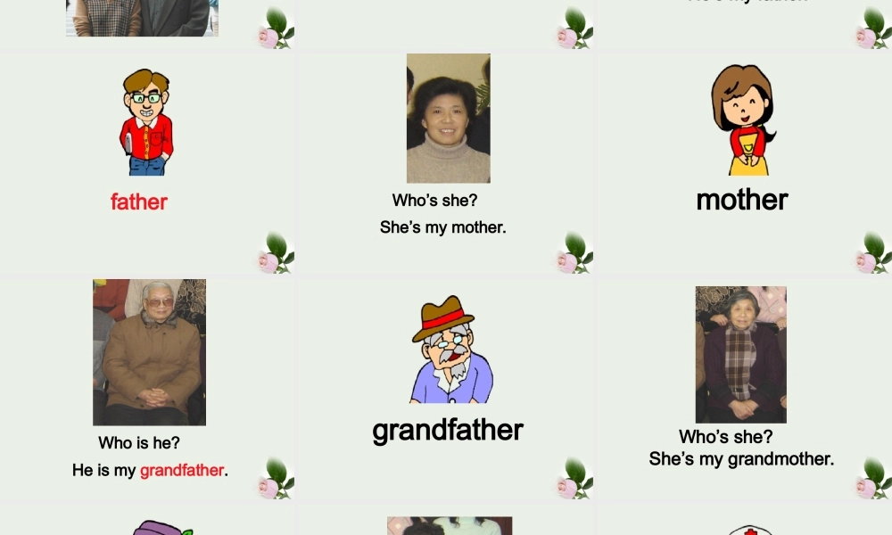 一年级英语下册 Unit 10Family(1)课件 北师大版