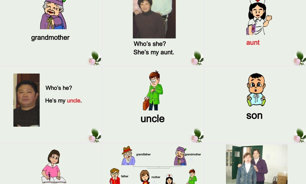 一年级英语下册 Unit 10Family(1)课件 北师大版