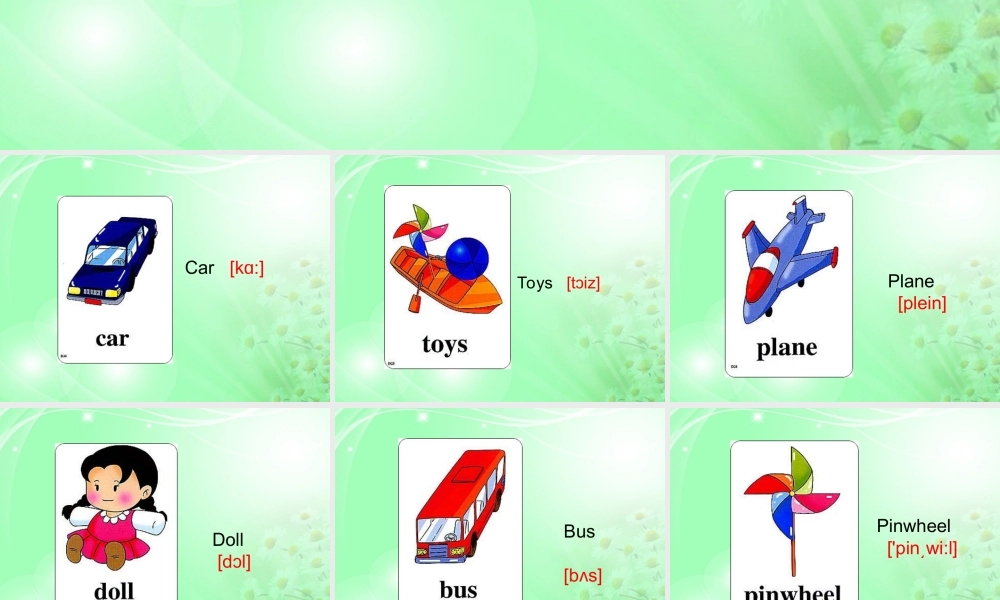 一年级英语下册 Unit 11 Lesson 61-63（1）课件 人教新起点