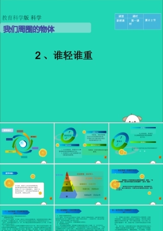 一年级科学下册 我们周围的物体 1.2《谁轻谁重》课件2 教科版-教科版小学一年级下册自然科学课件