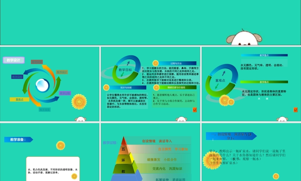 一年级科学下册 我们周围的物体 1.5《观察一瓶水》课件1 教科版-教科版小学一年级下册自然科学课件