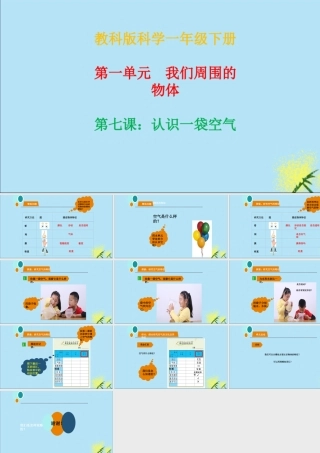 一年级科学下册 我们周围的物体 1.7《认识一袋空气》课件 教科版-教科版小学一年级下册自然科学课件