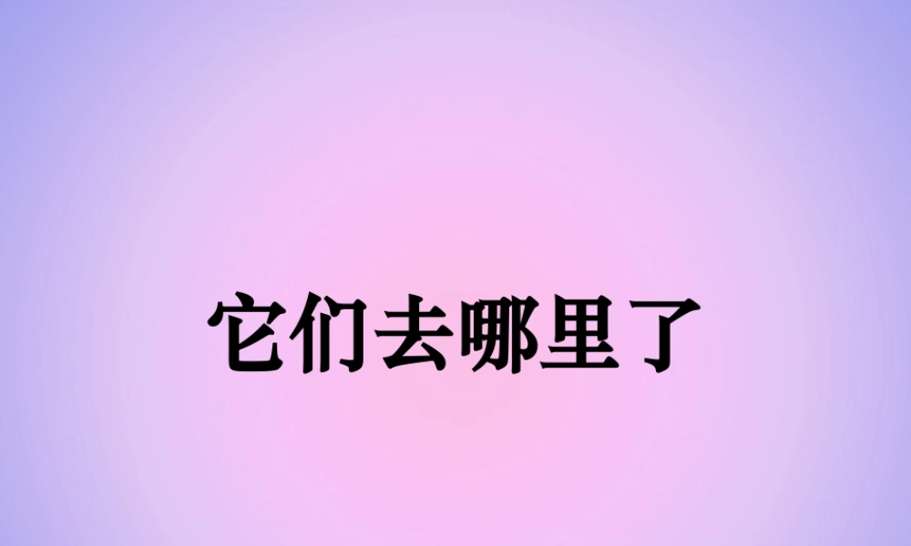 一年级科学下册 我们周围的物体 6它们去哪里了课件 教科版