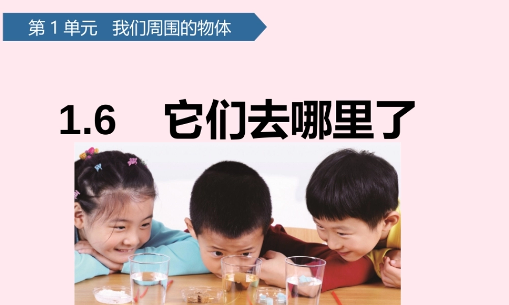 一年级科学下册 我们周围的物体 6它们去哪里了课件 教科版-教科版小学一年级下册自然科学课件