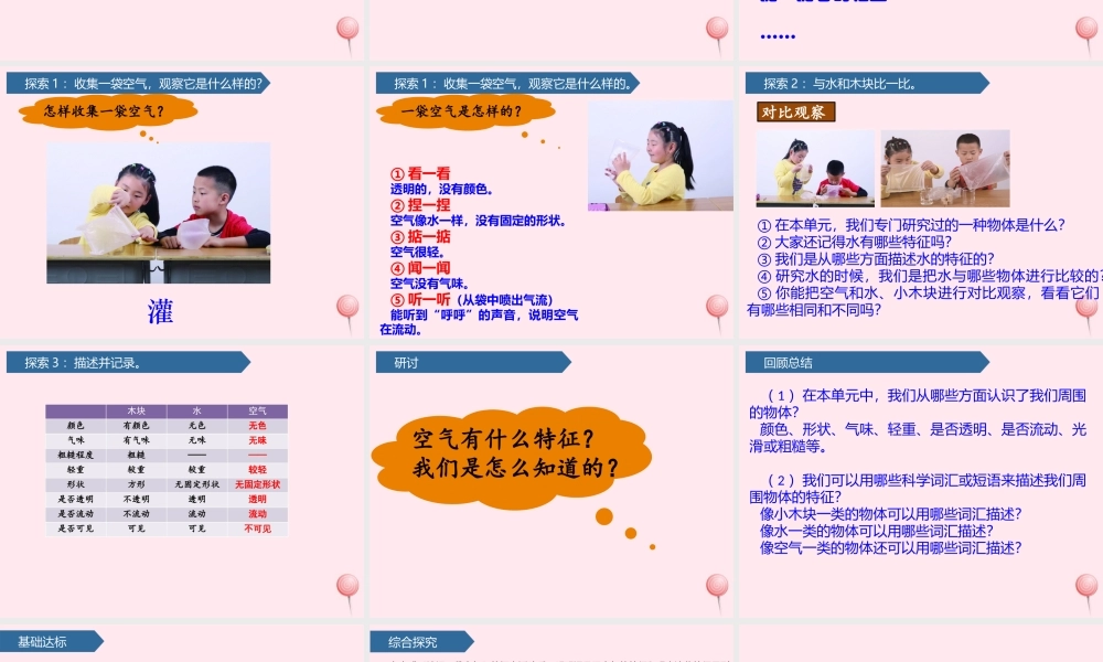 一年级科学下册 我们周围的物体 7认识一袋空气课件 教科版-教科版小学一年级下册自然科学课件