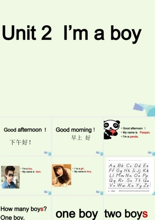 一年级英语上册 Module 2 Unit 1 What’s your name课件2 外研版（一起）-外研版小学一年级上册英语课件