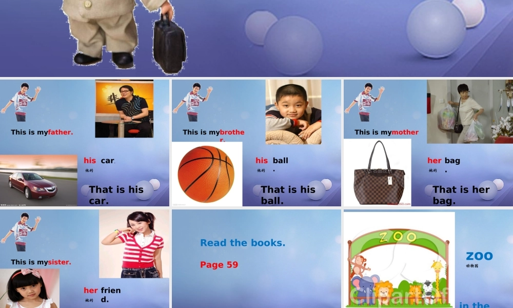 一年级英语上册 Module 10 Unit 2 That is his car课件 外研版（一起）-外研版小学一年级上册英语课件