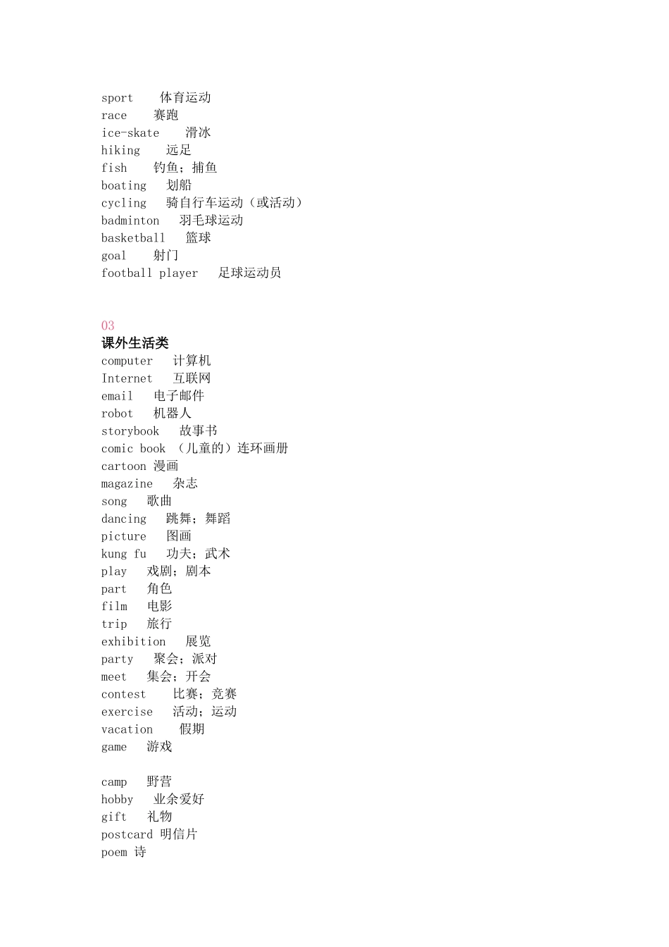 小学英语1-6年级词汇合集_第2页