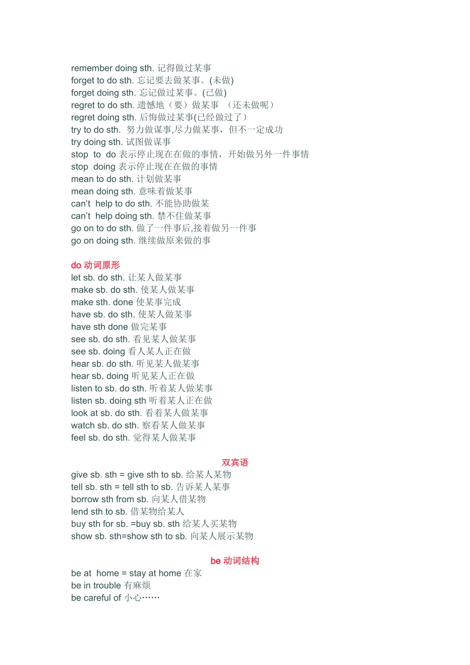 小学到初中都能用的英语短语_第2页