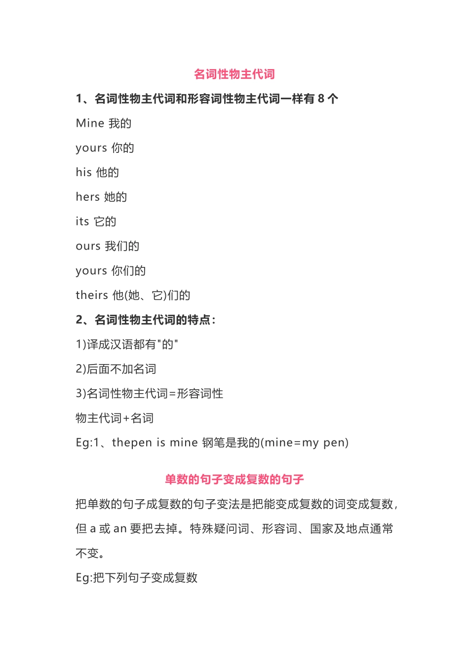 小学英语1-6年级最重要的十大语法总结_第2页