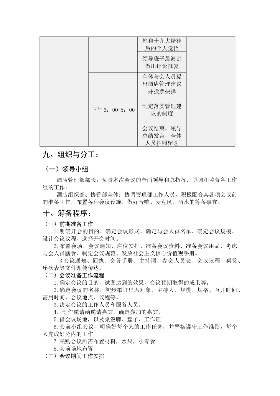 关于“新时期酒店管理”会议策划书设计和实现 会展管理专业_第3页