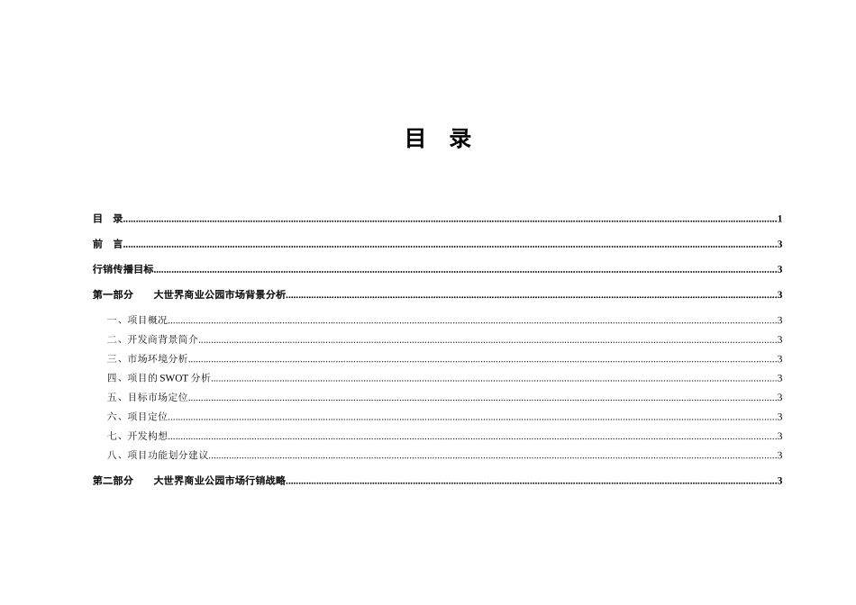 大世界商业公园整合行销传播（IMC）企划案_第3页