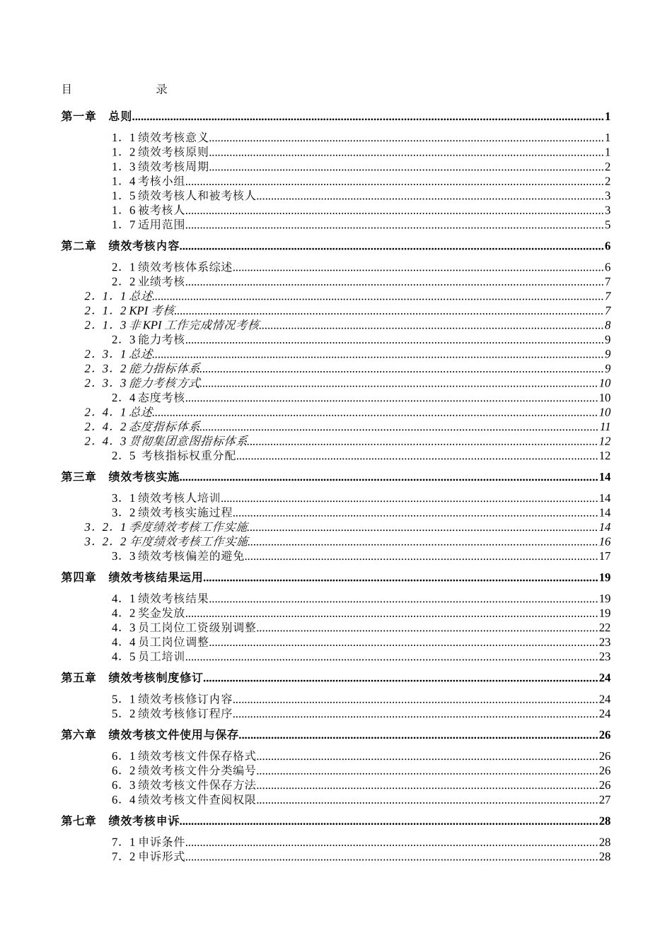 福建某置业公司绩效考核手册_第2页