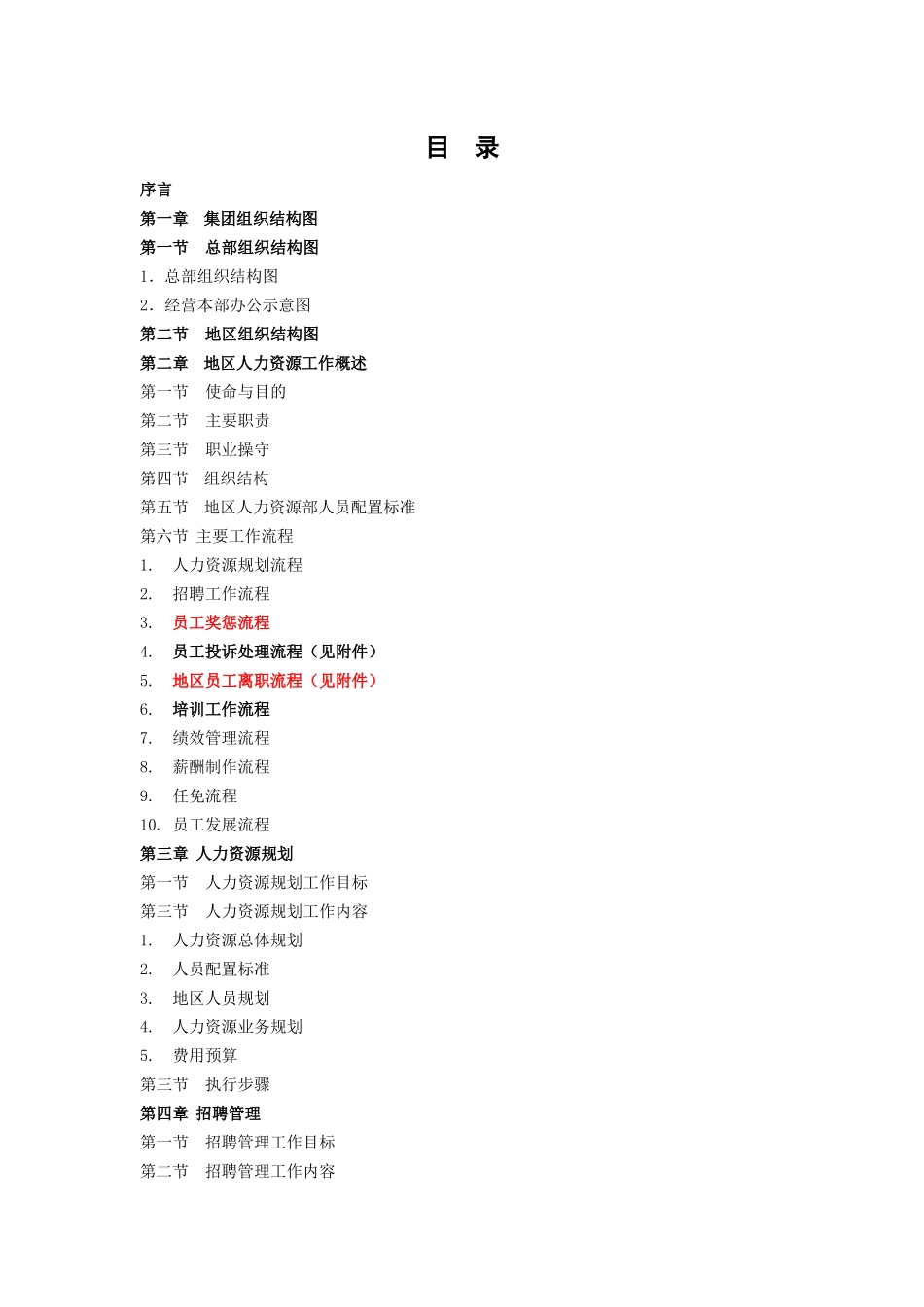 某某集团分公司人力资源工作手册_第1页