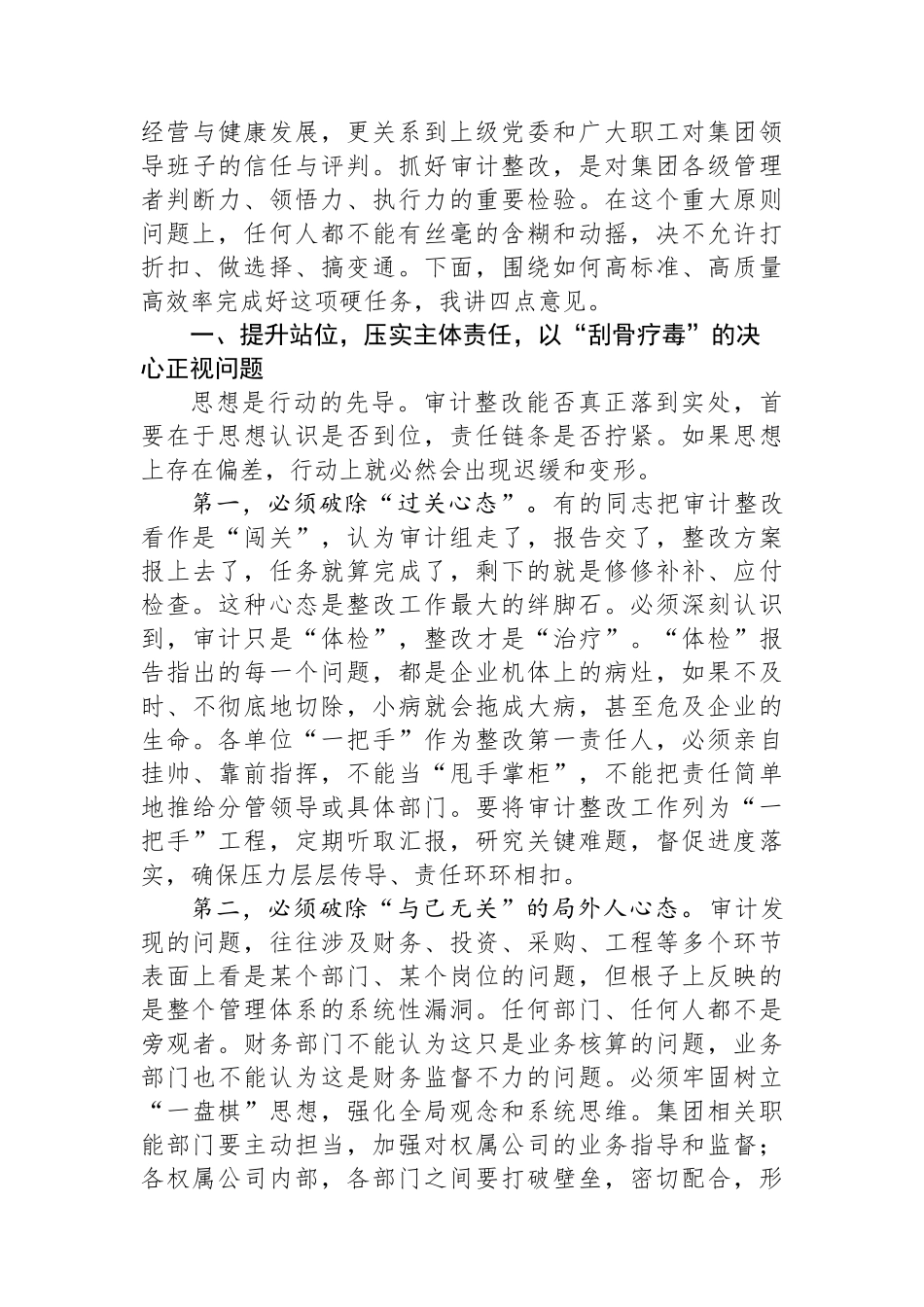 在2025年集团审计整改“回头看”专项工作推进会上的讲话_第2页