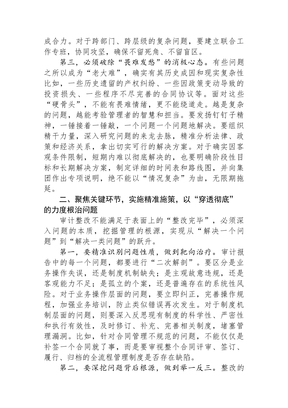 在2025年集团审计整改“回头看”专项工作推进会上的讲话_第3页