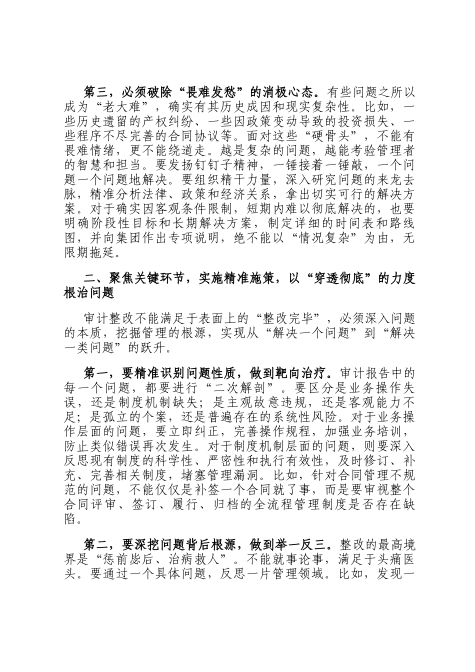 在2025年集团审计整改回头看专项工作推进会上的讲话_第3页