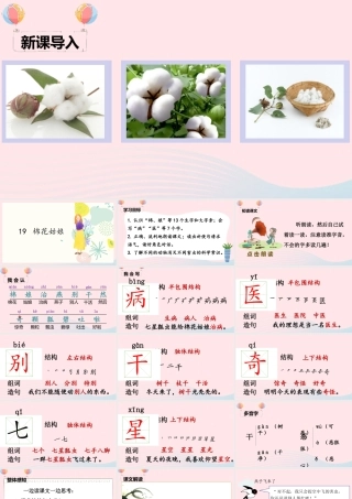 一年级语文下册 课文 6 19《棉花姑娘》课堂教学课件 新人教版-新人教版小学一年级下册语文课件