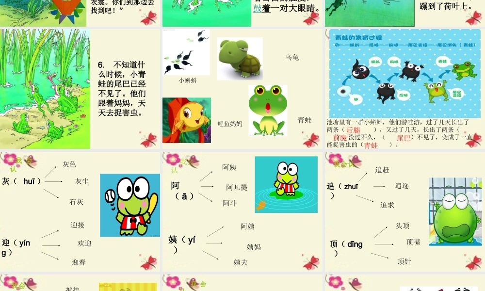 一年级语文下册 第4单元 17《小蝌蚪找妈妈》课件4 语文S版-语文S版小学一年级下册语文课件