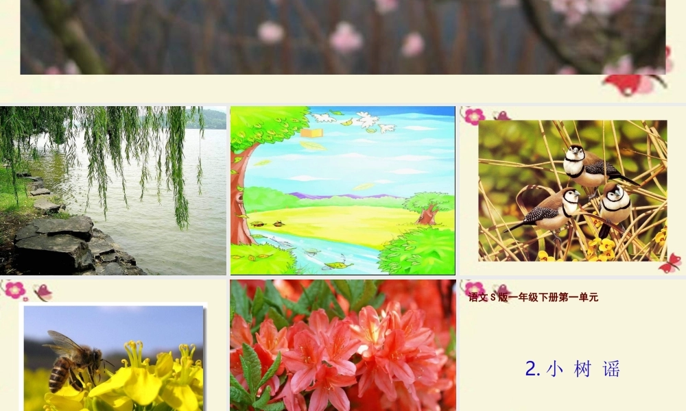 一年级语文下册 第1单元 2《小树谣》课件11 语文S版-语文S版小学一年级下册语文课件