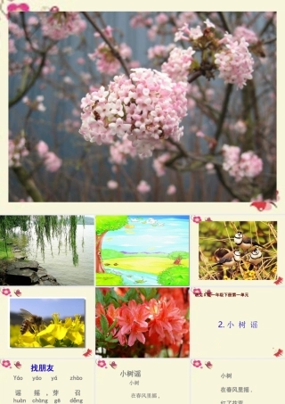 一年级语文下册 第1单元 2《小树谣》课件11 语文S版-语文S版小学一年级下册语文课件