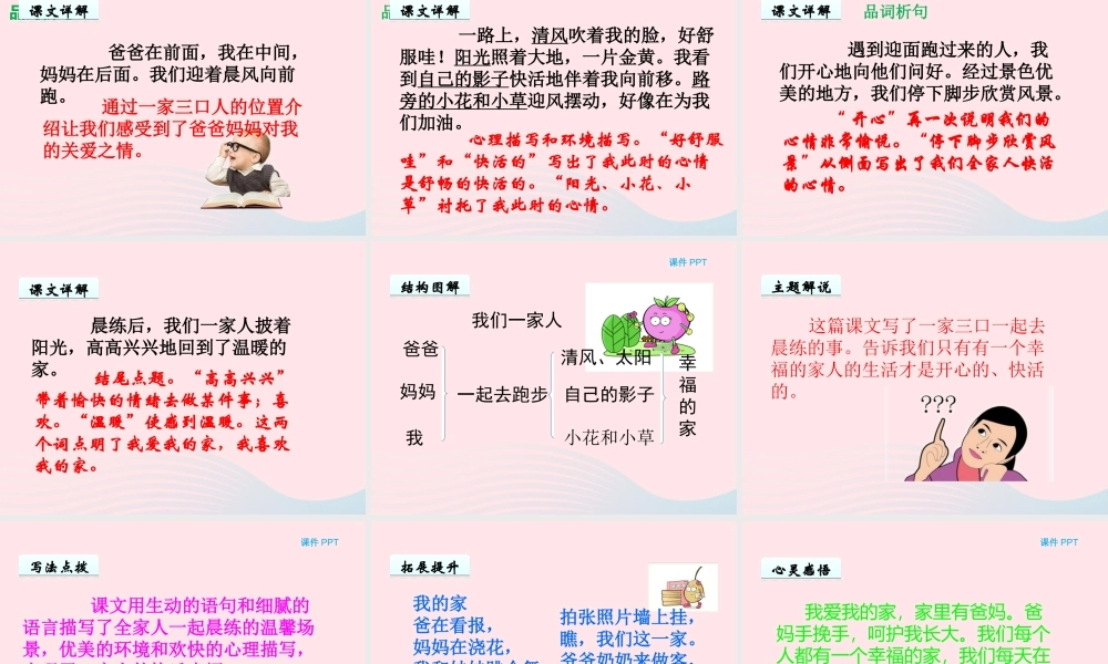 一年级语文下册 第三单元 第12课《我们一家人》课件 北京版-北京版小学一年级下册语文课件