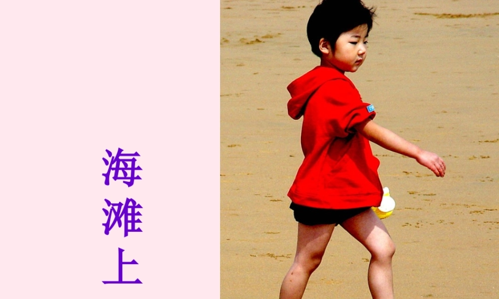 一年级语文下册 第4课《海滩上》课件1 冀教版-冀教版小学一年级下册语文课件