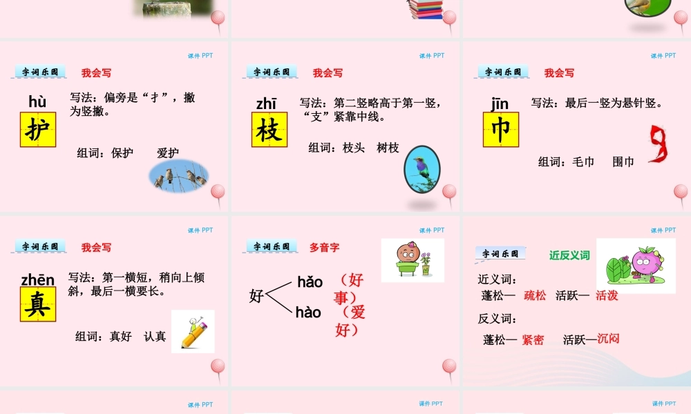 一年级语文下册 第四单元 第17课《可爱的小鸟》课件 北京版-北京版小学一年级下册语文课件