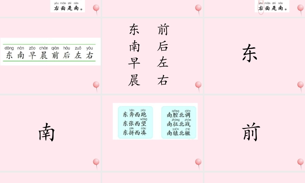 一年级语文下册 第1单元《汉字家园一》课件2 长春版-长春版小学一年级下册语文课件