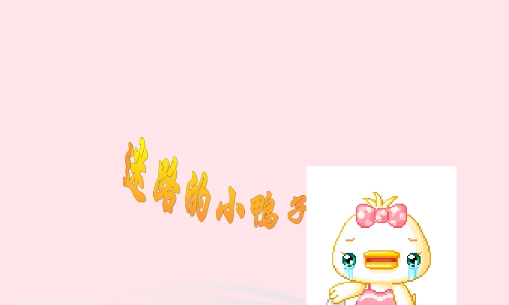 一年级语文下册 第21课《迷路的小鸭子》课件3 鄂教版-鄂教版小学一年级下册语文课件