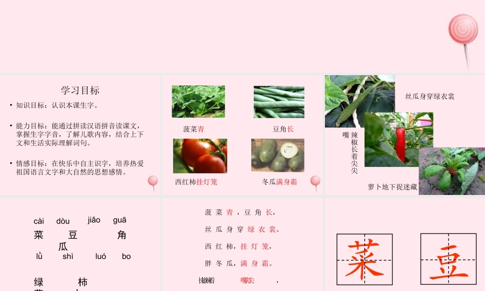 一年级语文下册 识字5课件 湘教版-湘教版小学一年级下册语文课件