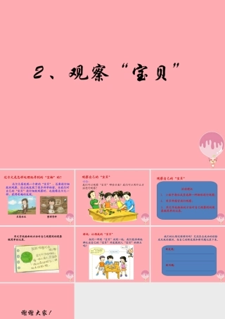 三年级科学上册 1.2 观察宝贝课件3 湘教版-湘教版小学三年级上册自然科学课件