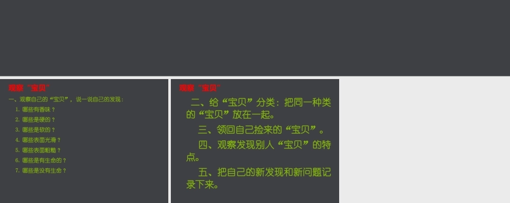 三年级科学上册 1.2 观察宝贝课件4 湘教版-湘教版小学三年级上册自然科学课件