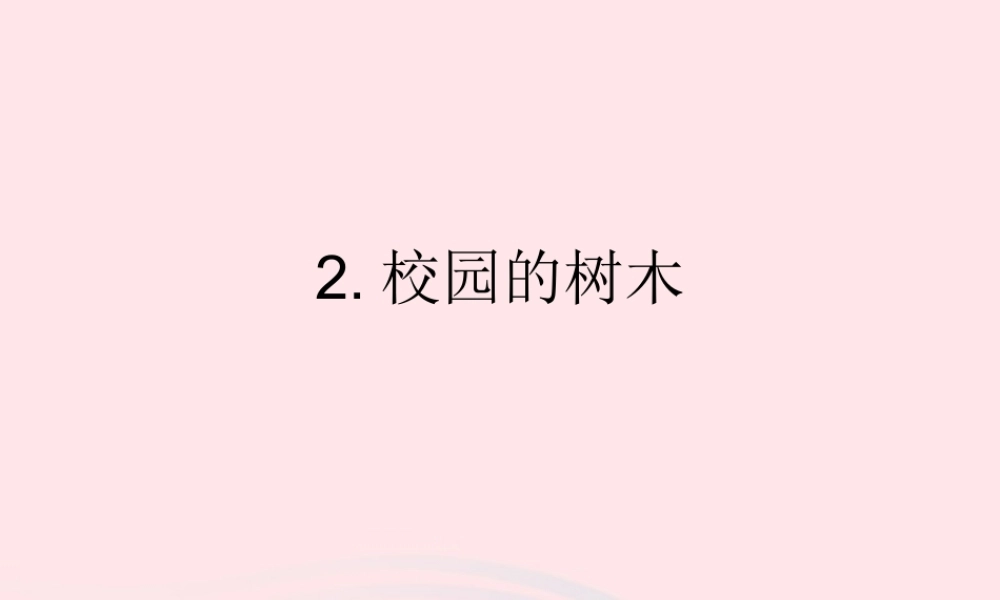 三年级科学上册 1.2《校园的树木》课件（4） 教科版-教科版小学三年级上册自然科学课件