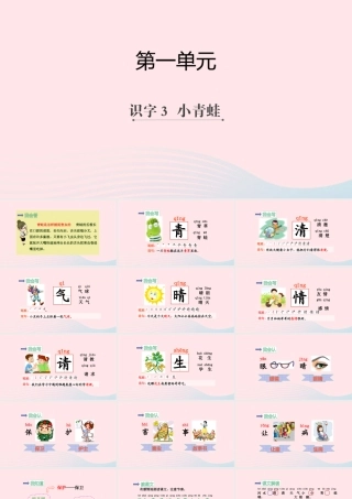一年级语文下册 识字一 3《小青蛙》课件 新人教版-新人教版小学一年级下册语文课件
