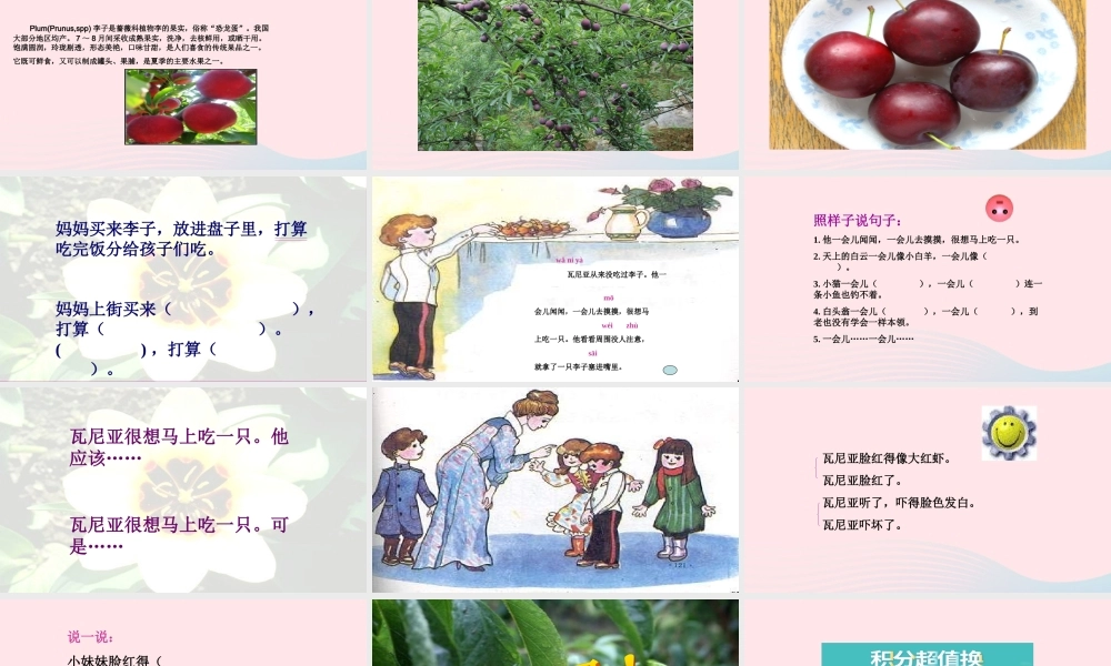 一年级语文下册 第19课《李子核》课件1 鄂教版-鄂教版小学一年级下册语文课件