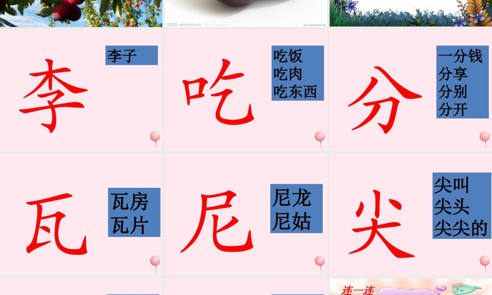 一年级语文下册 第19课《李子核》课件2 鄂教版-鄂教版小学一年级下册语文课件