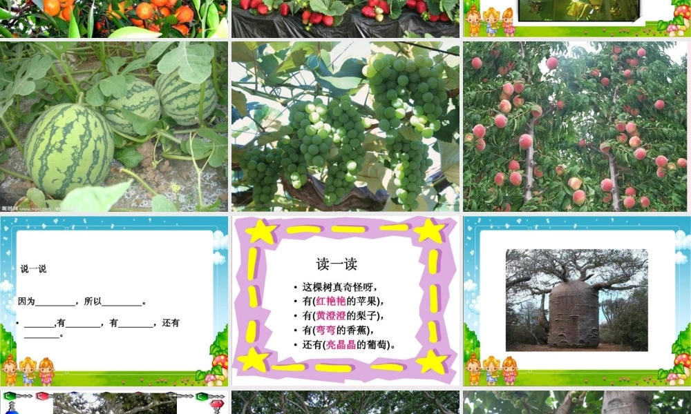 一年级语文下册 口语交际《奇怪的树》课件 湘教版-湘教版小学一年级下册语文课件