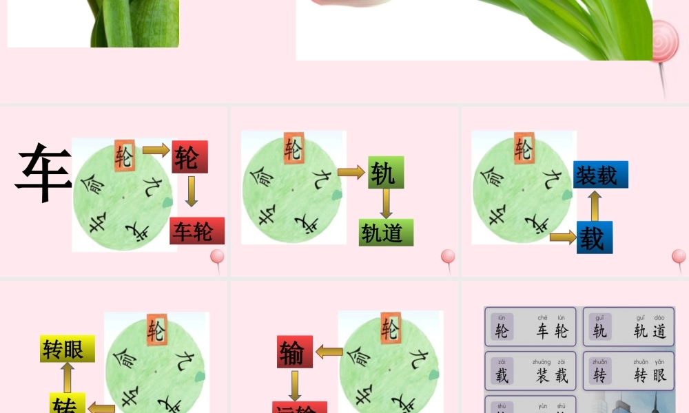 一年级语文下册 识字（一）识字4 车 轮 轨 载 输课件 苏教版-苏教版小学一年级下册语文课件