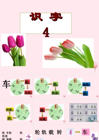 一年级语文下册 识字（一）识字4 车 轮 轨 载 输课件 苏教版-苏教版小学一年级下册语文课件