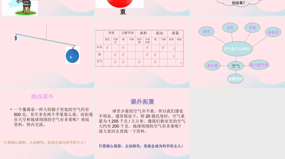 三年级科学上册 4.7《空气有重量吗》课件（2） 教科版-教科版小学三年级上册自然科学课件