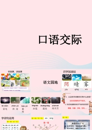 一年级语文下册 识字（一）语文园地 一课件 新人教版-新人教版小学一年级下册语文课件