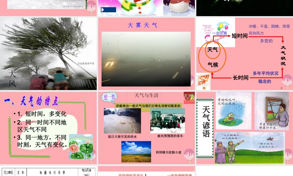 三年级科学上册 5.1 今天的天气课件3 青岛版五四制-青岛版小学三年级上册自然科学课件