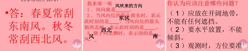 三年级科学上册 5.2 我的风向标课件1 青岛版五四制-青岛版小学三年级上册自然科学课件