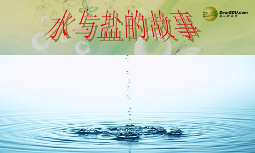 三年级科学下册 把盐藏起来课件2 大象版