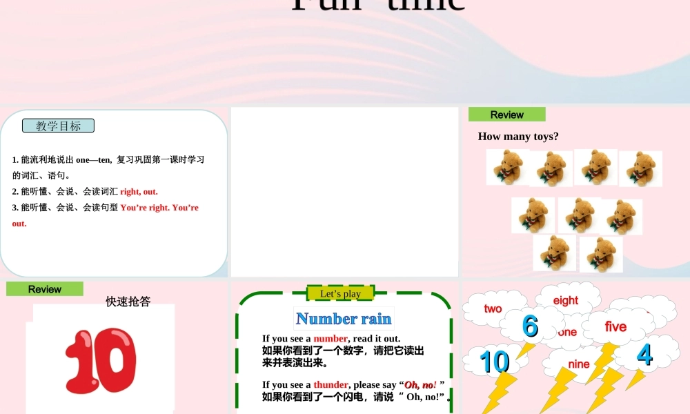 三年级下册英语课件-Unit 5 How old are you  Fun-time课件