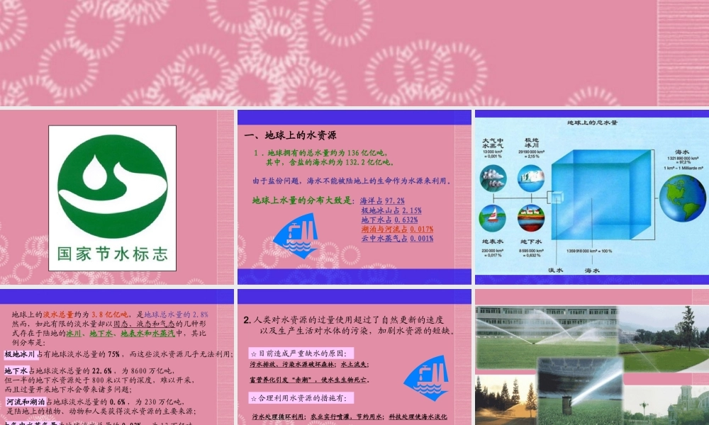 三年级科学下册 保护水资源 5课件 首师大版