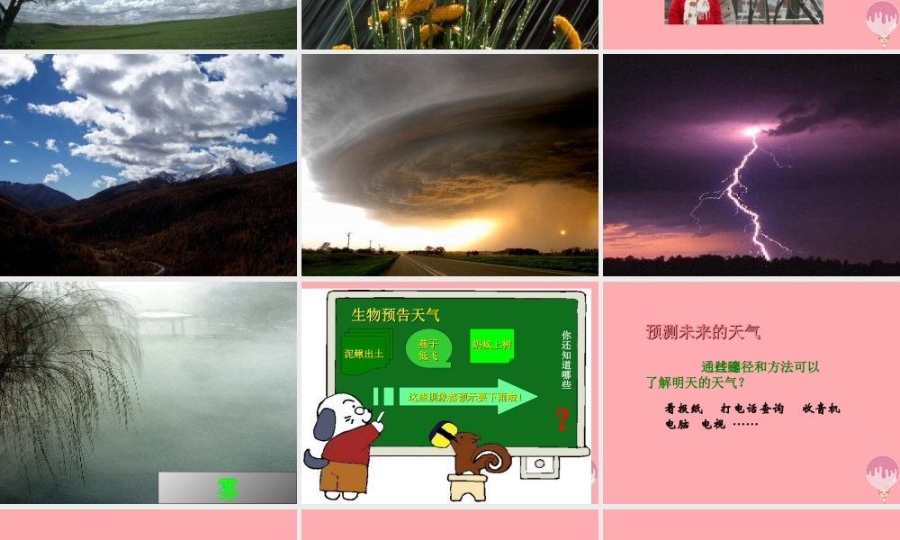 三年级科学上册 5.4 一周的天气课件1 青岛版五四制-青岛版小学三年级上册自然科学课件