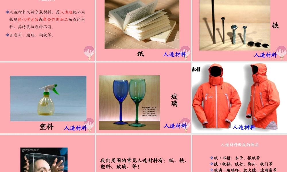 三年级科学上册 6.1 形形色色的材料课件1 湘教版-湘教版小学三年级上册自然科学课件