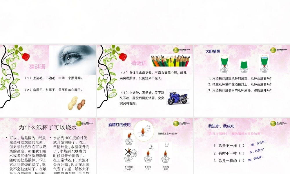 三年级科学下册 猜猜看课件1 大象版